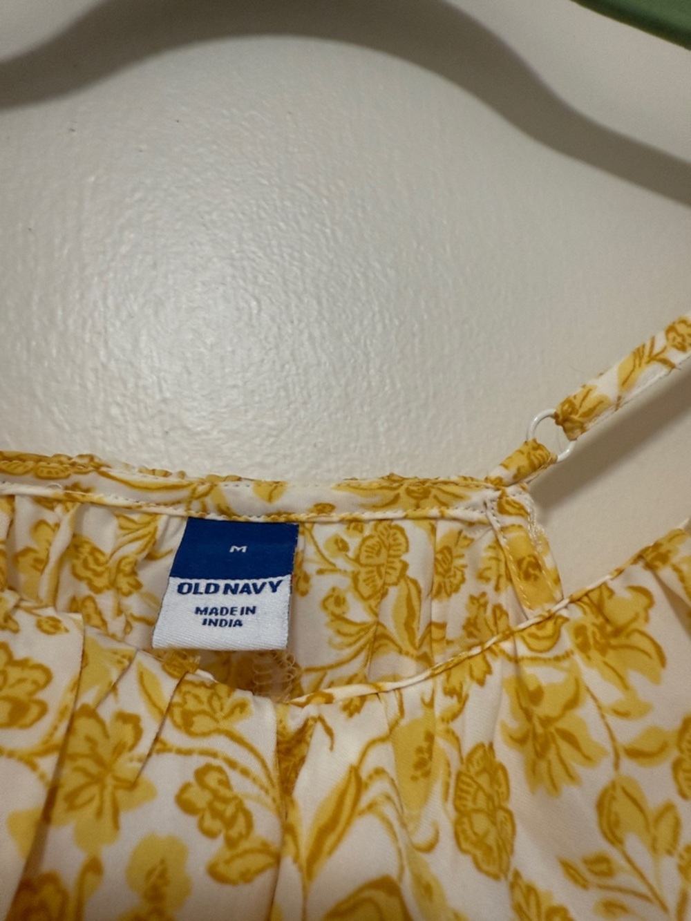 Old Navy Yellow Floral Maxi Dress with Ruffle Detail - Picture 2 of 4